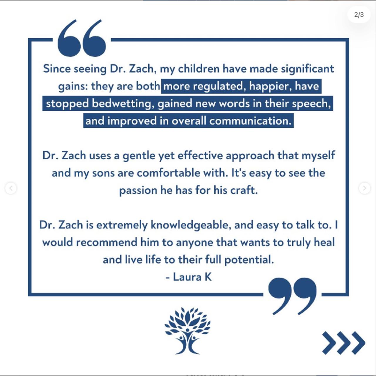 Parent testimonial